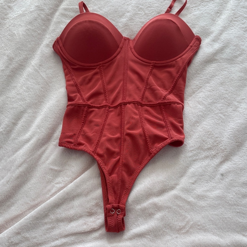 Elegant Red Bodysuit